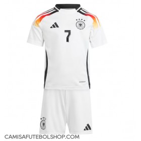 Camisa de time de futebol Alemanha Kai Havertz #7 Replicas 1º Equipamento Infantil Europeu 2024 Manga Curta (+ Calças curtas)